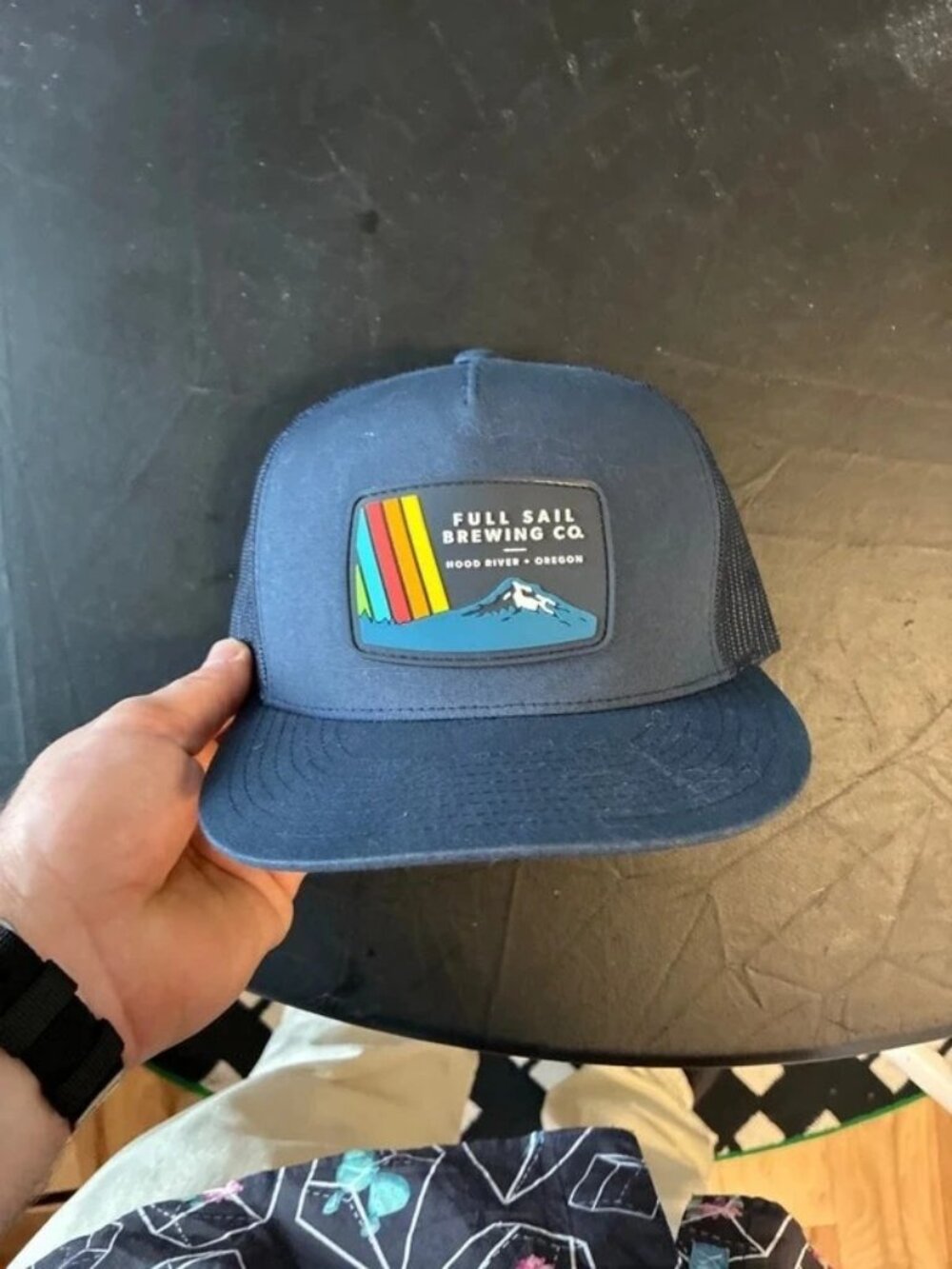 Full Sail Brewing Snapback Hat - Navy (Hood River, Oregon)